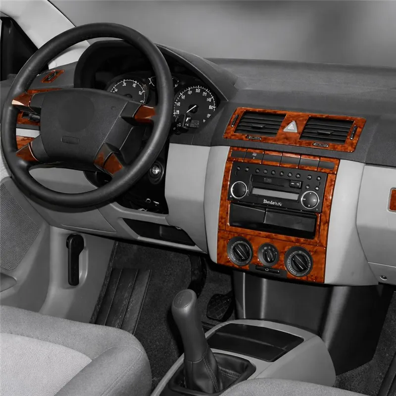 Skoda Fabia 6Y 1999-2006 3D kit décoration intérieure tableau de bord 24 pièces