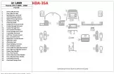 Honda CR-V 2005-2006 Ensemble Complet BD Kit la décoration du tableau de bord