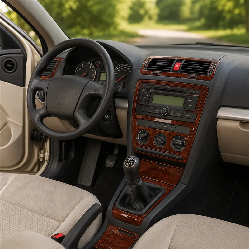 Skoda Octavia A5 1Z 2004-2009 3D kit décoration intérieure tableau de bord 15 pièces