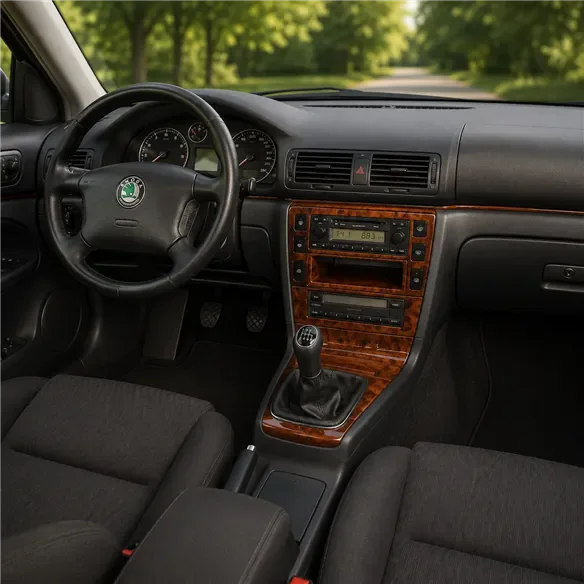 Skoda SuperB 2002-2007 3D kit décoration intérieure tableau de bord 6 pièces