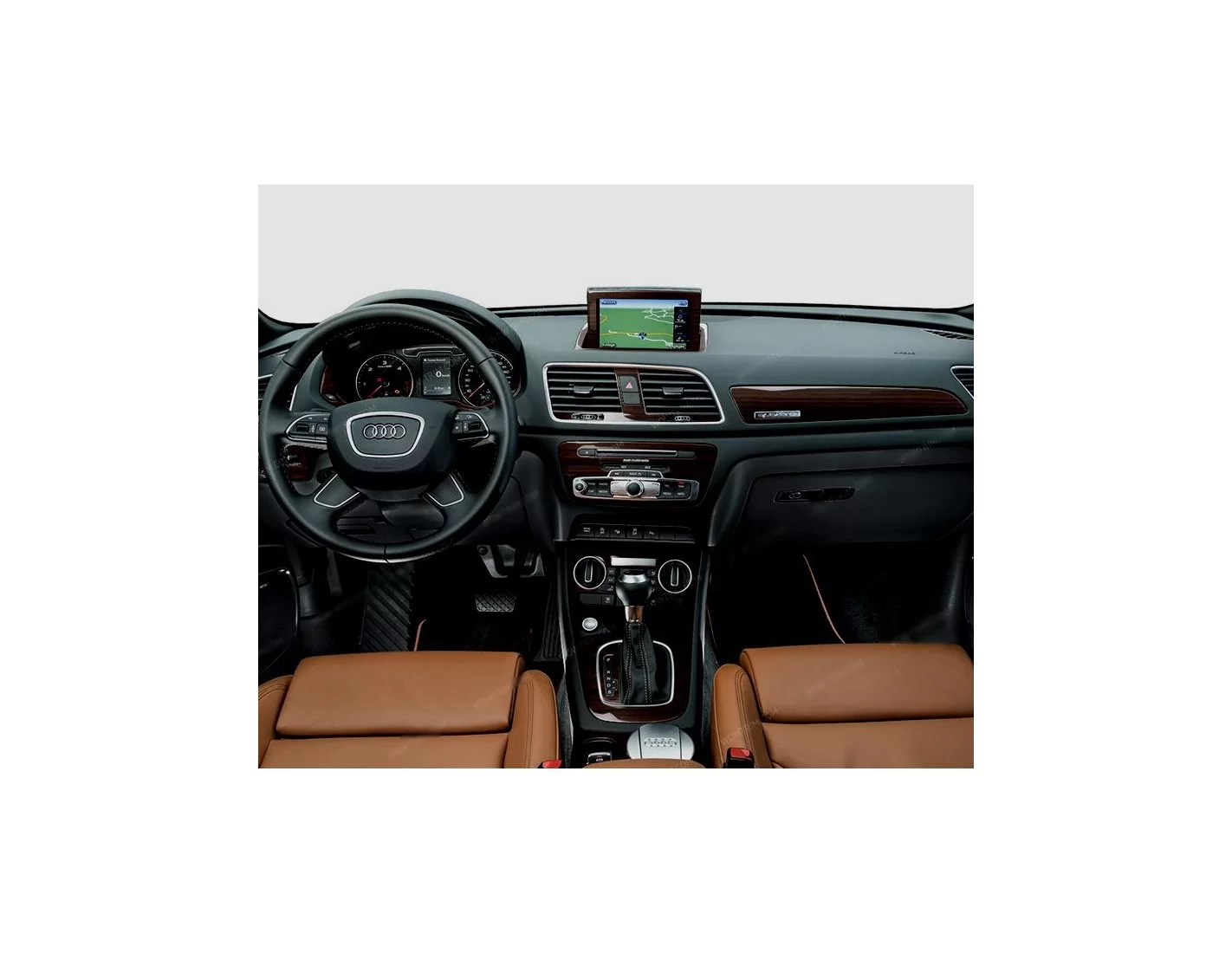 Audi Q3 ab 2015 Kit la décoration du tableau de bord 49-Pièce - 1 - habillage decor de tableau de bord