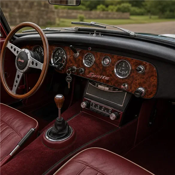 MG Midget/Austin Healey Sprite 1964-1967 kit complet kit décoration intérieure tableau de bord