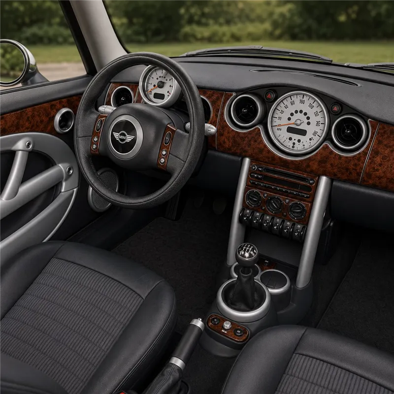 Mini Cooper R50 R53 2003-2008 3D kit décoration intérieure tableau de bord 33 pièces