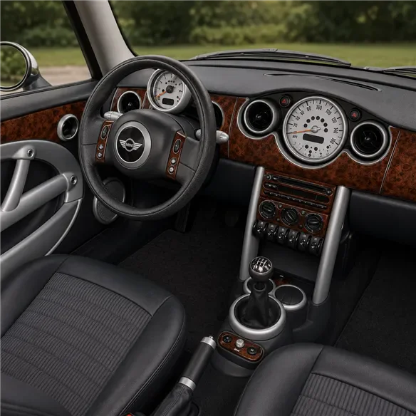 Mini Cooper R50 R53 2003-2008 3D kit décoration intérieure tableau de bord 33 pièces
