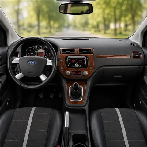Ford Kuga I 2008-2013 3D kit décoration intérieure tableau de bord 12 pièces