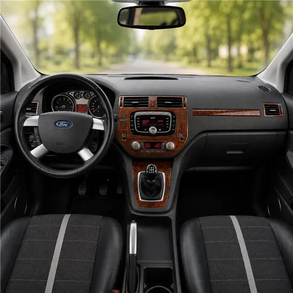 Ford Kuga I 2008-2013 3D kit décoration intérieure tableau de bord 12 pièces