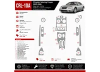 Chrysler Sebring Coupe 2003-2006 kit complet kit décoration intérieure tableau de bord
