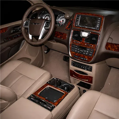 Chrysler Grand Voyager 2011-2016 kit décoration intérieure tableau de bord 18 pièces 2