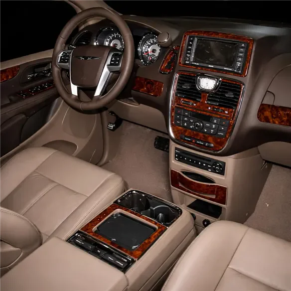 Chrysler Grand Voyager 2011-2016 kit décoration intérieure tableau de bord 18 pièces