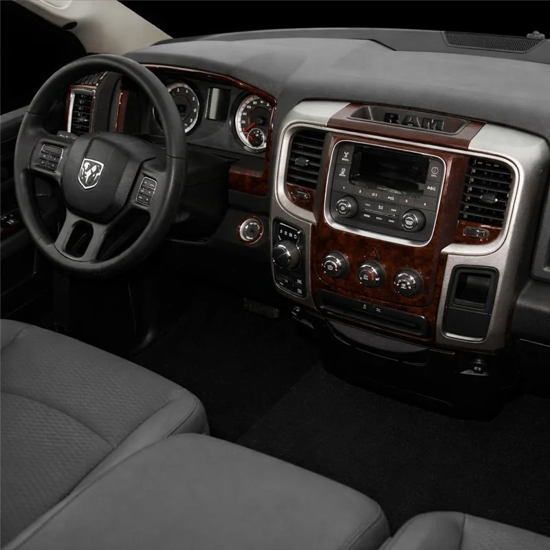Dodge Ram 2016-2018 complet avec écran tactile, avec sièges baquets avant, 65 Pcs kit décor tableau de bord 3D