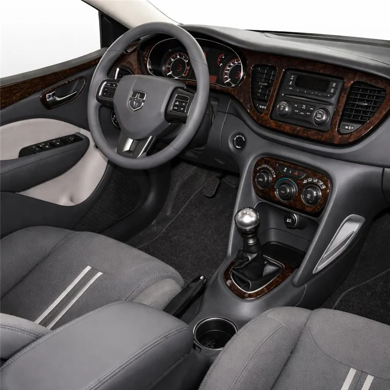 Dodge Dart PF 2012-2016 kit décor tableau de bord 3D, 28 pièces