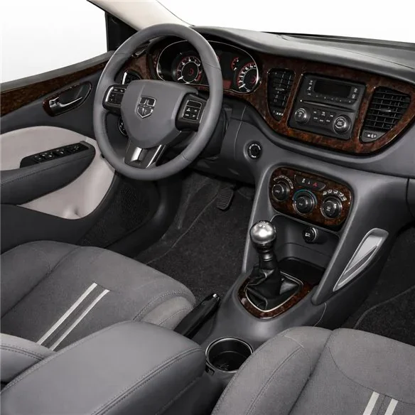 Dodge Dart PF 2012-2016 kit décor tableau de bord 3D, 28 pièces