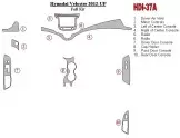 Hyundai Veloster 2012-UP Ensemble Complet BD Kit la décoration du tableau de bord