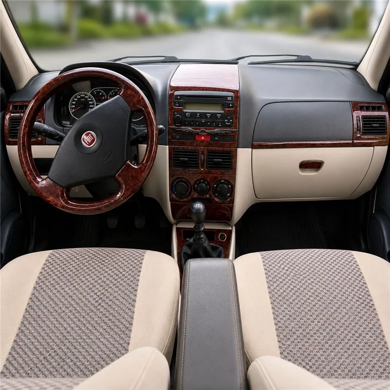 Fiat Albea 2005+ kit décor tableau de bord 3D, 11 pièces
