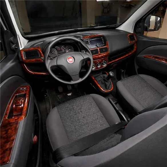 Fiat Doblo 2009+ kit décor tableau de bord 3D, 27 pièces