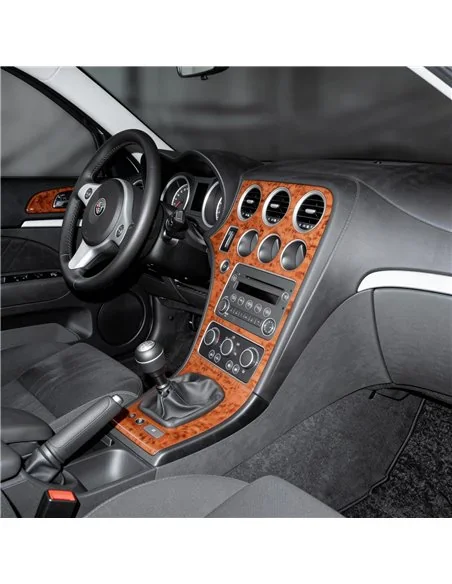 Alfa Romeo 159 2005+ kit décor tableau de bord 3D, 8 pièces