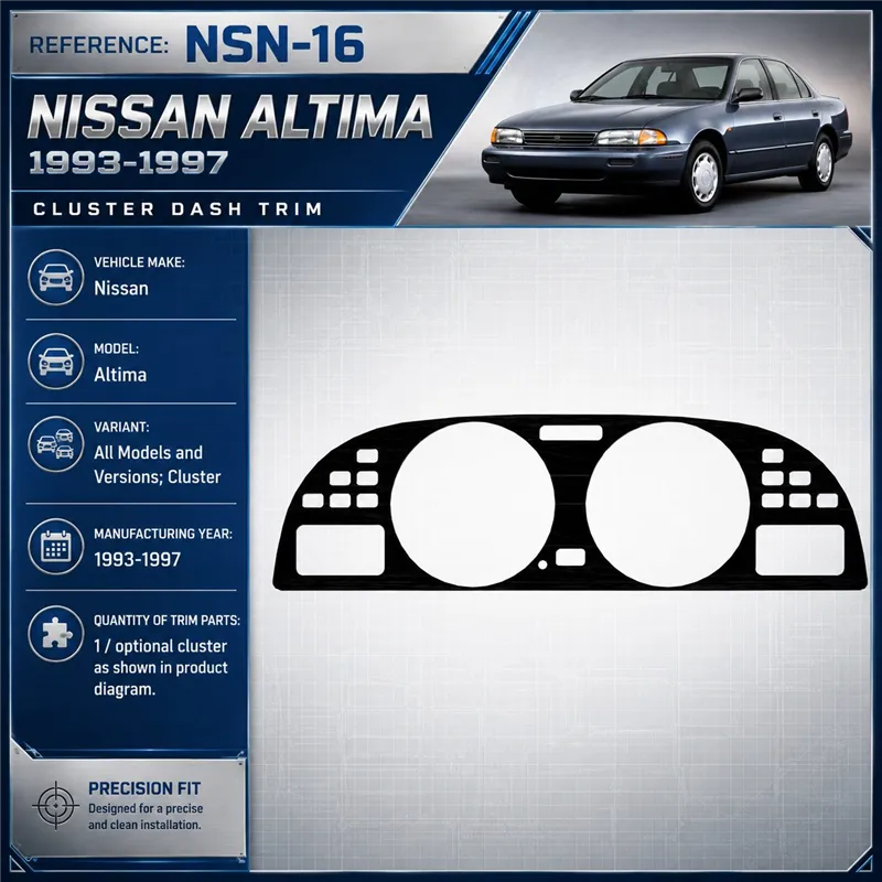Nissan Altima 1993-1997 combiné d’instruments, 1 pièces kit décoration intérieure tableau de bord