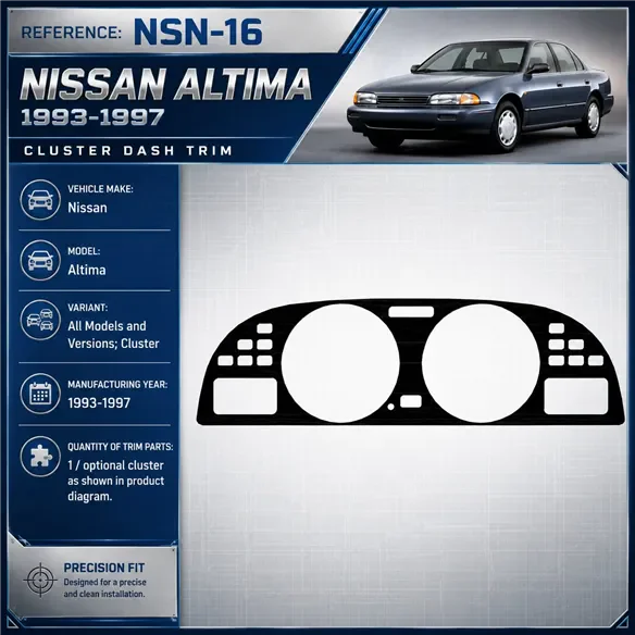 Nissan Altima 1993-1997 combiné d’instruments, 1 pièces kit décoration intérieure tableau de bord