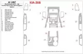 KIA Sorento 2011-UP Ensemble Complet, boîte manuellebox AC, W/O Navigation system BD Kit la décoration du tableau de bord