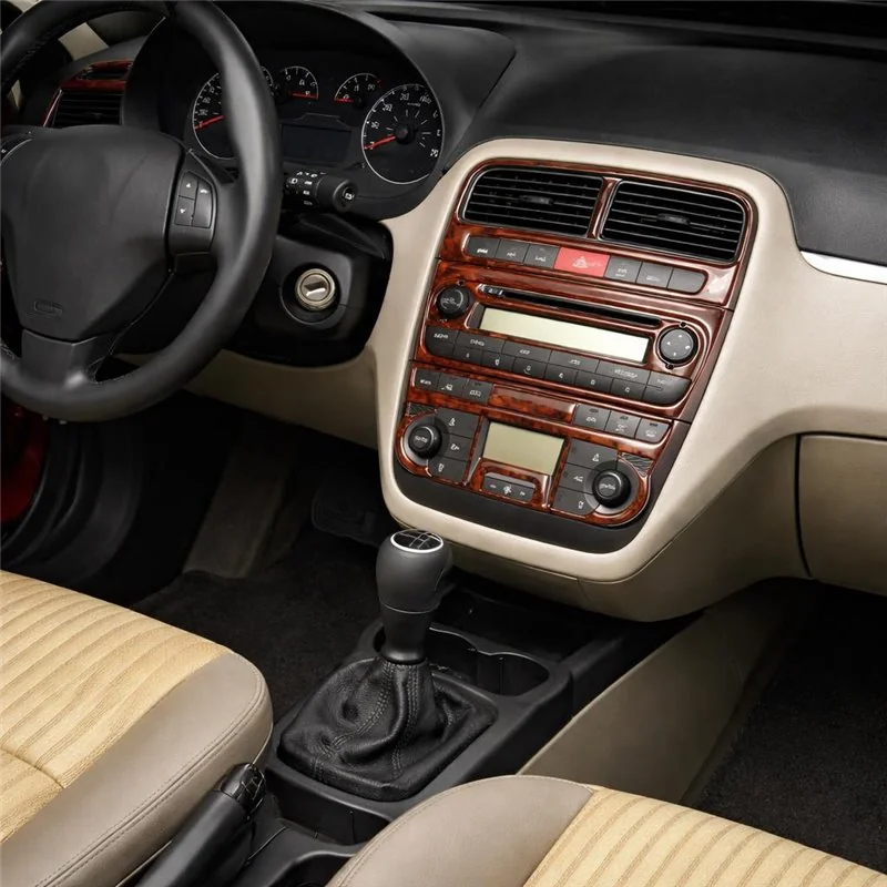 Fiat Grande Punto 2005+ kit décor tableau de bord 3D, 16 pièces