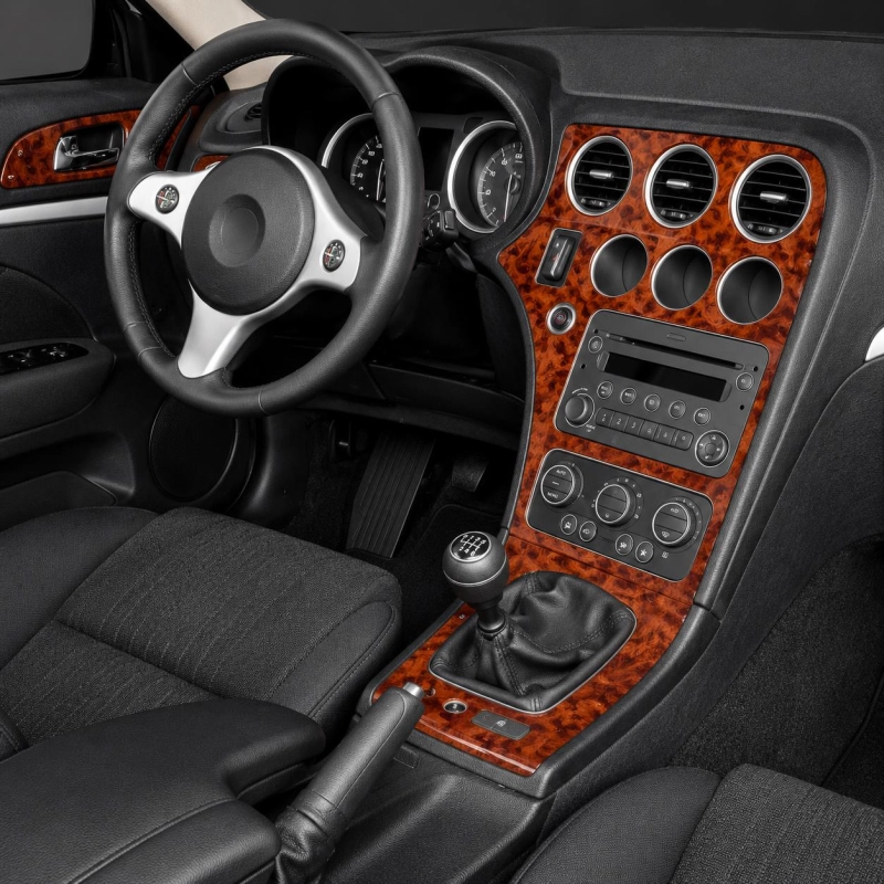 Alfa Romeo Brera 2005-2011 kit décor tableau de bord 3D, 22 pièces