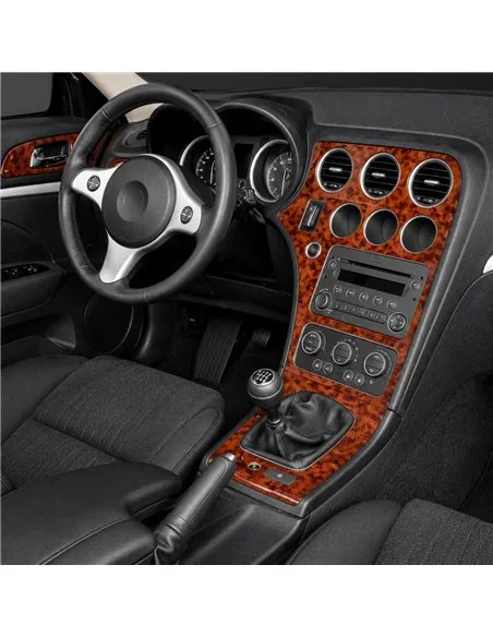 Alfa Romeo Brera 2005-2011 kit décor tableau de bord 3D, 22 pièces