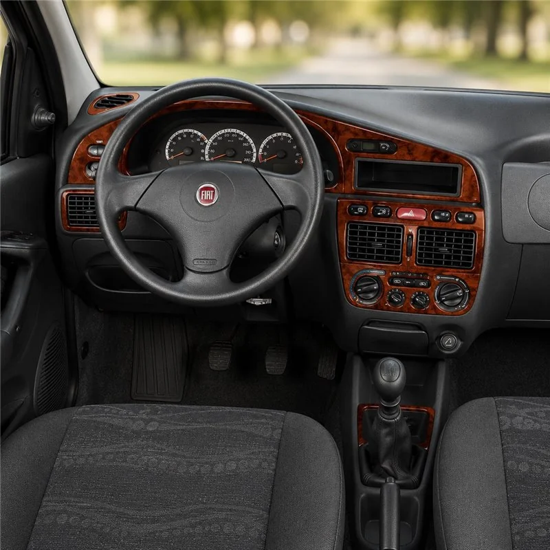 Fiat Palio Weekend 1998-2002 kit décor tableau de bord 3D, 12 pièces