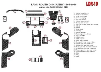 Land Rover Discovery 1995-1998 Automatic Gearbox, Ensemble Complet, OEM Compliance, 1997 Year Only BD Décoration de tableau de b