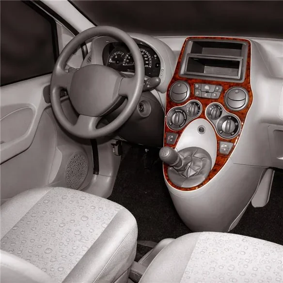 Fiat Panda 2003+ kit décor tableau de bord 3D, 2 pièces