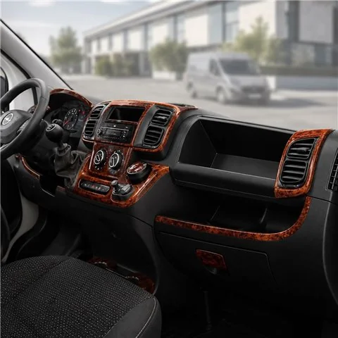 Opel Movano-Nissan Interstar 2002 - à aujourd’hui 3D kit décoration intérieure tableau de bord 6 pièces 2