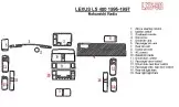 Lexus LS-400 1995-1997 Nakamichi Radio, OEM Compliance, 6 Parts set BD Kit la décoration du tableau de bord
