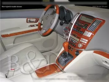 Lexus RX 400H 2006-UP Ensemble Complet, Boîte automatique, Avec Navigation BD Kit la décoration du tableau de bord - 2 - habilla