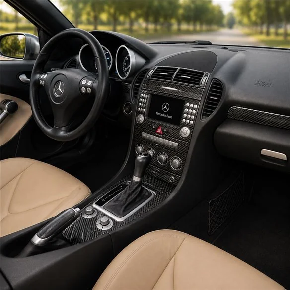 Mercedes SLK (R171) 2004-2010 3D kit décoration intérieure tableau de bord 18 pièces