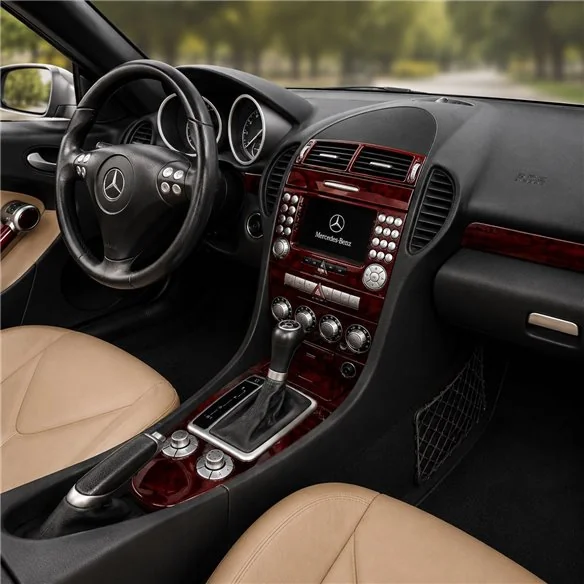 Mercedes SLK (R171) 2004-2010 3D kit décoration intérieure tableau de bord 18 pièces