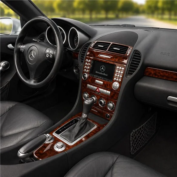 Mercedes SLK (R171) 2004-2010 3D kit décoration intérieure tableau de bord 18 pièces