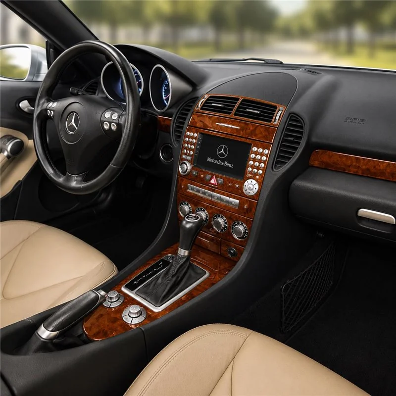 Mercedes SLK (R171) 2004-2010 3D kit décoration intérieure tableau de bord 18 pièces