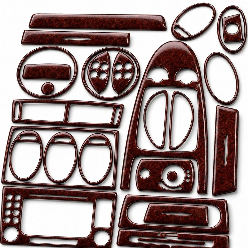 Mercedes SLK (R171) 2004-2010 3D kit décoration intérieure tableau de bord 18 pièces