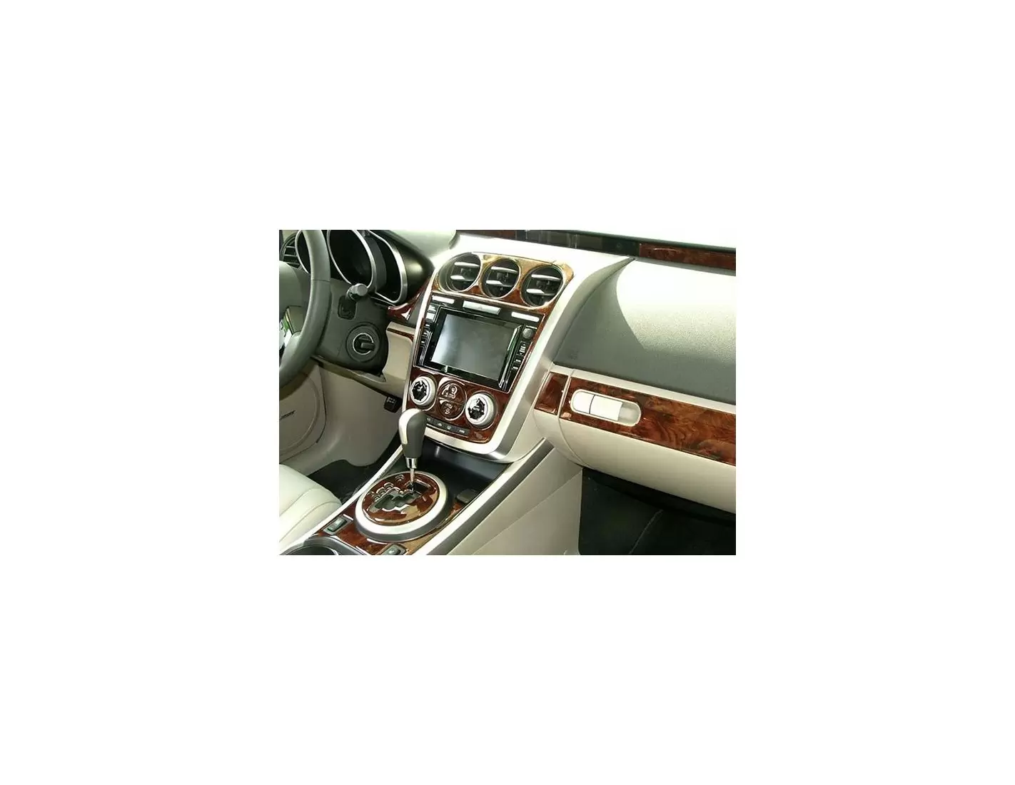 Mazda CX7 2010-UP Ensemble Complet BD Kit la décoration du tableau de bord - 1 - habillage decor de tableau de bord