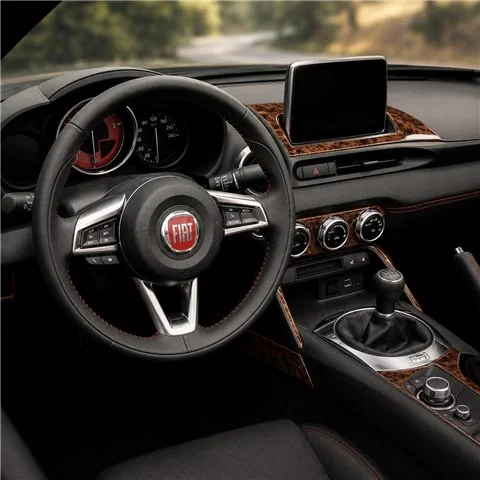 Fiat 124 Spyder 2012-2020 kit décor tableau de bord 3D, 14 pièces