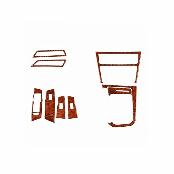 Volkswagen Polo VI 6R 2021-2025 kit décoration intérieure tableau de bord 10 pièces