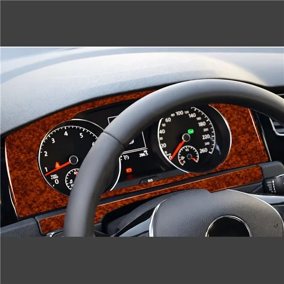 Volkswagen Golf VII 7 2012-2021 3D kit décoration intérieure tableau de bord Kit décor de tableau de bord