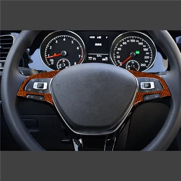 Volkswagen Golf VII 7 2012-2021 3D kit décoration intérieure tableau de bord Kit décor de tableau de bord