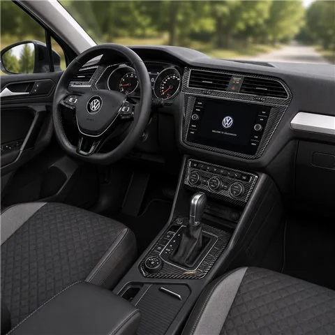 Volkswagen Tiguan 2018-2024 3D kit décoration intérieure tableau de bord 21 pièces
