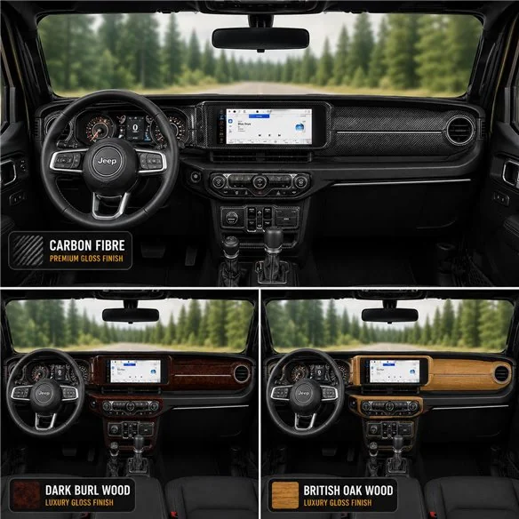 Jeep Wrangler Unlimited Rubicon 2024 kit décoration intérieure tableau de bord 35 pièces