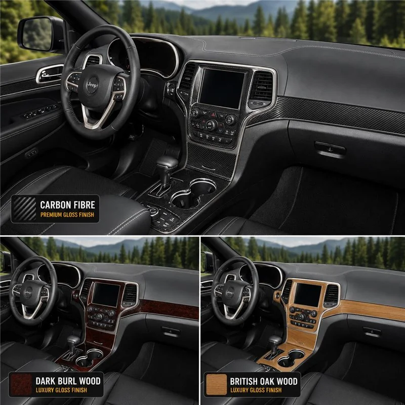 Jeep Grand Cherokee 2011-2020 kit décoration intérieure tableau de bord 20 pièces