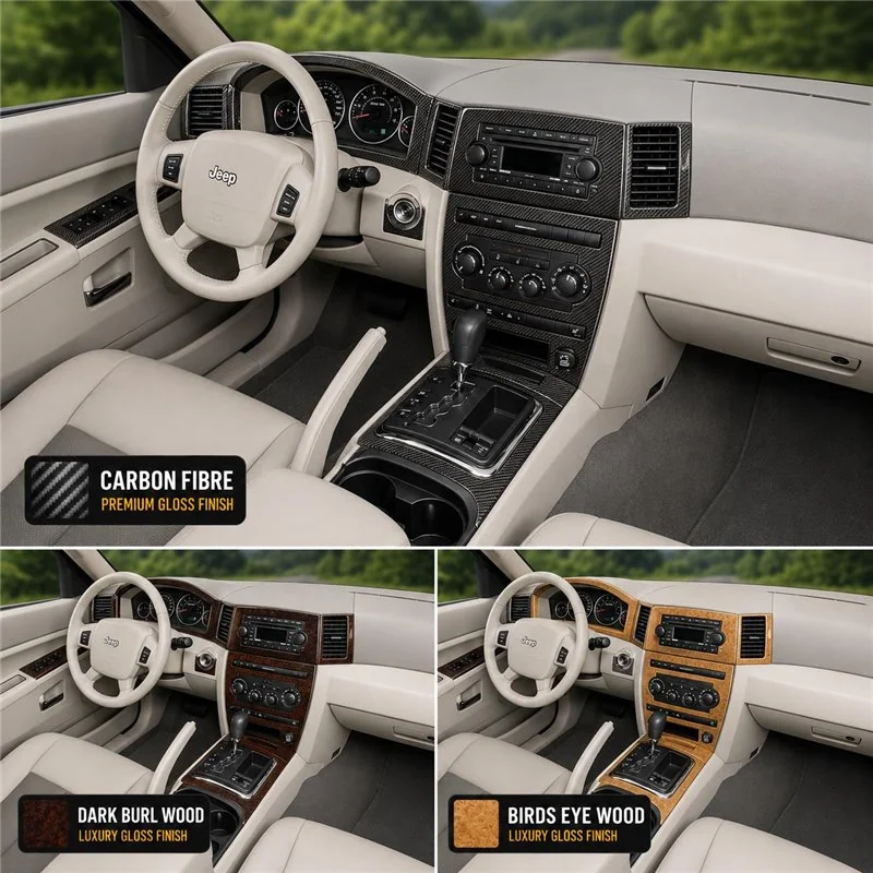 Jeep Grand Cherokee 2005-2007 kit complet, avec navigation kit décoration intérieure tableau de bord