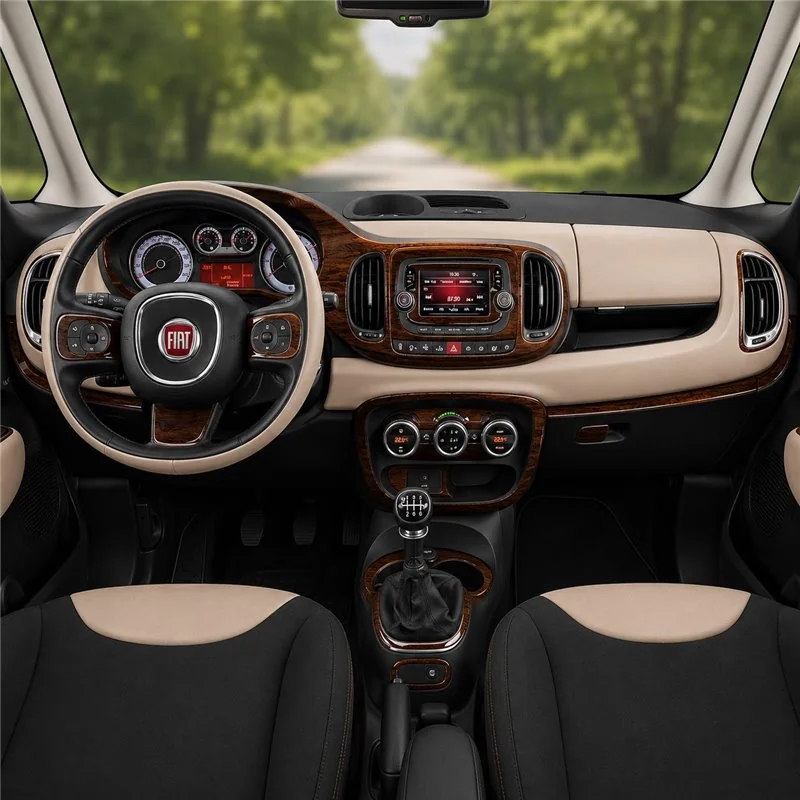 Fiat 500L 2012-2018 kit décor tableau de bord 3D, 39 pièces