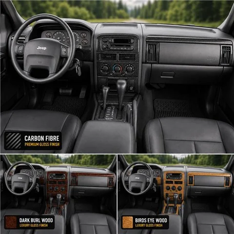 Jeep Grand Cherokee 2003-2004 kit complet, Overland, Limited, Laredo kit décoration intérieure tableau de bord 2