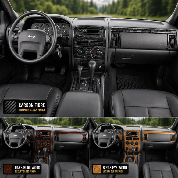 Jeep Grand Cherokee 2003-2004 kit complet, Overland, Limited, Laredo kit décoration intérieure tableau de bord