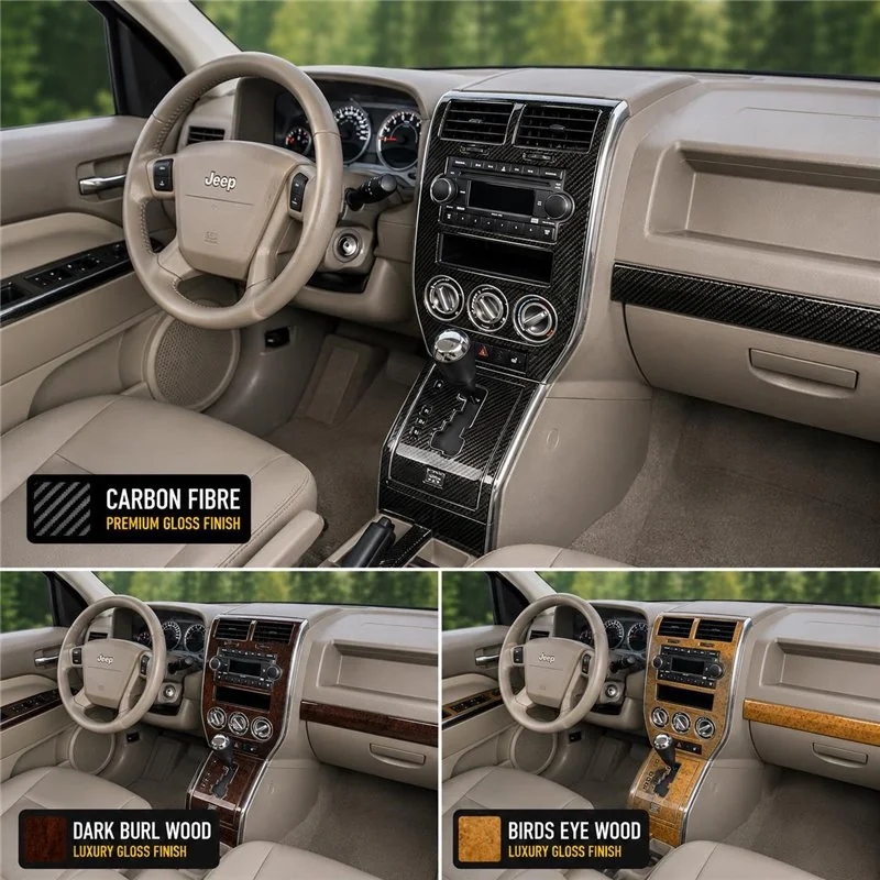 Jeep Compass 2007-2010 3D kit décoration intérieure tableau de bord 26 pièces